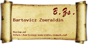 Bartovicz Zseraldin névjegykártya